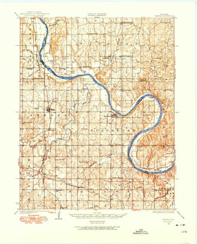 United States Geological Survey Skedee, OK (1929, 62500-Scale) digital map