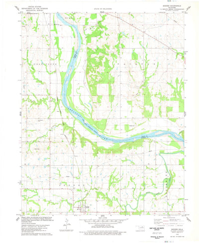 United States Geological Survey Skedee, OK (1978, 24000-Scale) digital map