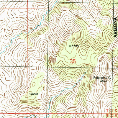 United States Geological Survey Skeleton Canyon, NM-AZ (1997, 24000-Scale) digital map