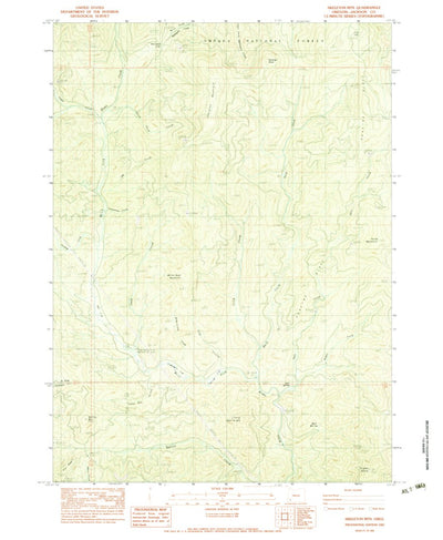 United States Geological Survey Skeleton Mountain, OR (1983, 24000-Scale) digital map