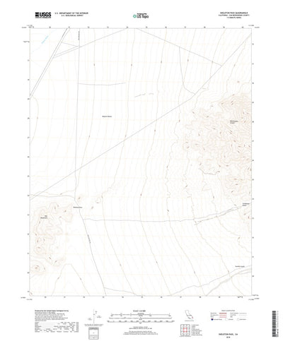 United States Geological Survey Skeleton Pass, CA (2018, 24000-Scale) digital map