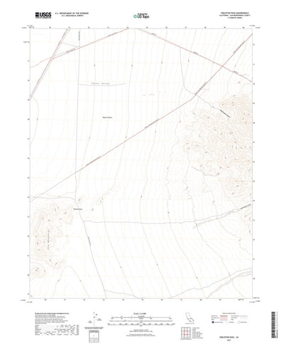 United States Geological Survey Skeleton Pass, CA (2021, 24000-Scale) digital map