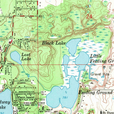 United States Geological Survey Skidway Lake, MI (1968, 24000-Scale) digital map