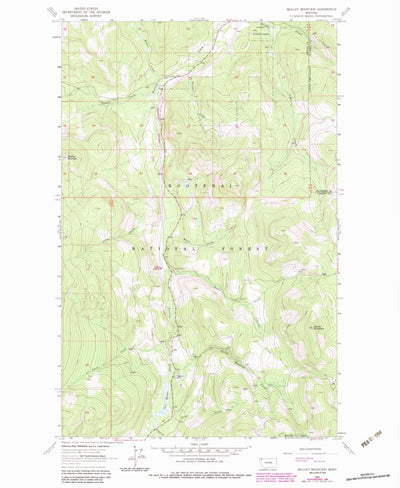 United States Geological Survey Skillet Mountain, MT (1963, 24000-Scale) digital map