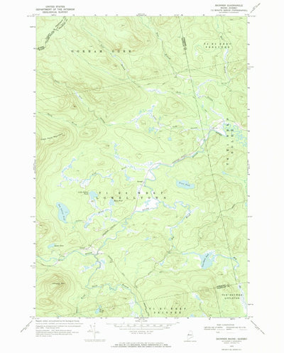 United States Geological Survey Skinner, ME (1970, 24000-Scale) digital map