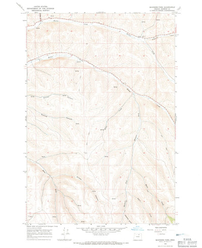 United States Geological Survey Skinners Fork, OR (1968, 24000-Scale) digital map
