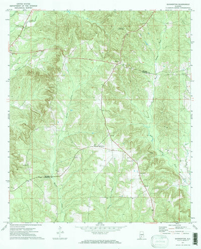 United States Geological Survey Skinnerton, AL (1971, 24000-Scale) digital map