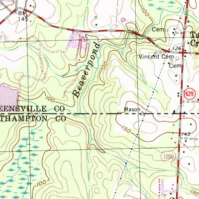 United States Geological Survey Skippers, VA-NC (1997, 24000-Scale) digital map