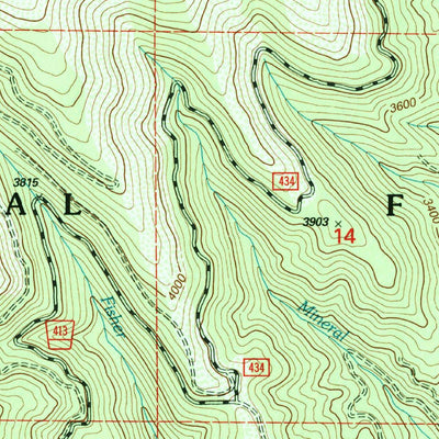 United States Geological Survey Skitwish Peak, ID (1996, 24000-Scale) digital map