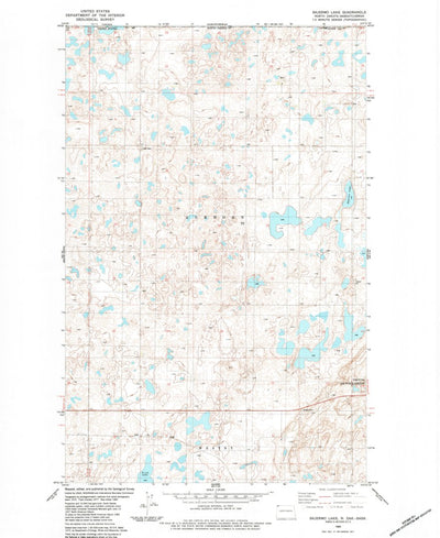 United States Geological Survey Skjermo Lake, ND (1983, 24000-Scale) digital map