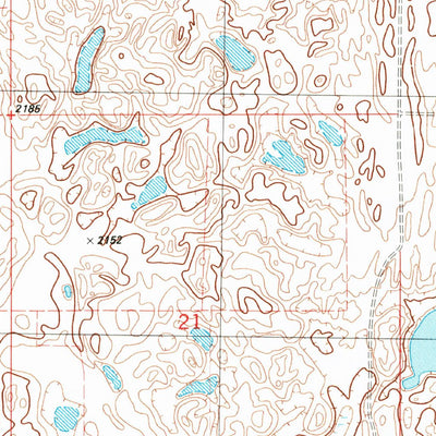United States Geological Survey Skjermo Lake, ND (1983, 24000-Scale) digital map