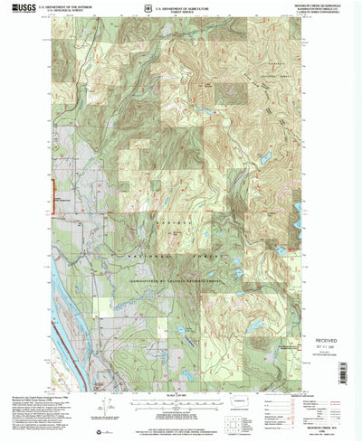 United States Geological Survey Skookum Creek, WA (1996, 24000-Scale) digital map