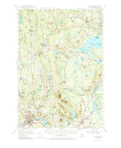United States Geological Survey Skowhegan, ME (1955, 62500-Scale) digital map