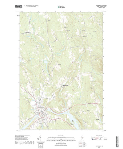 United States Geological Survey Skowhegan, ME (2021, 24000-Scale) digital map