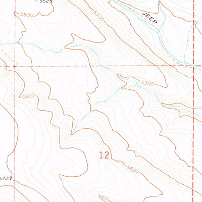 United States Geological Survey Skull Creek Butte, OR (1971, 24000-Scale) digital map