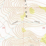 United States Geological Survey Skull Creek Butte, OR (1971, 24000-Scale) digital map