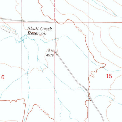 United States Geological Survey Skull Creek, OR (1980, 24000-Scale) digital map