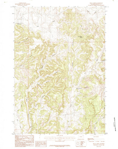 United States Geological Survey Skull Creek, WY (1984, 24000-Scale) digital map