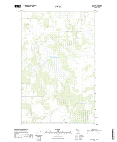 United States Geological Survey Skull Lake, MN (2022, 24000-Scale) digital map