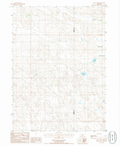 United States Geological Survey Skull Lake, NE (1985, 24000-Scale) digital map