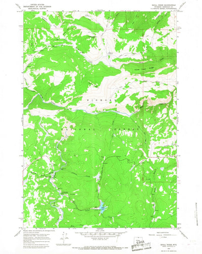 United States Geological Survey Skull Ridge, WY (1964, 24000-Scale) digital map