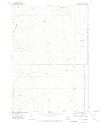 United States Geological Survey Skull Spring, OR (1972, 24000-Scale) digital map