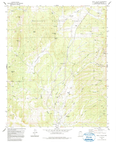 United States Geological Survey Skull Valley, AZ (1979, 24000-Scale) digital map