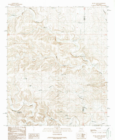 United States Geological Survey Skunk Canyon, NM (1988, 24000-Scale) digital map