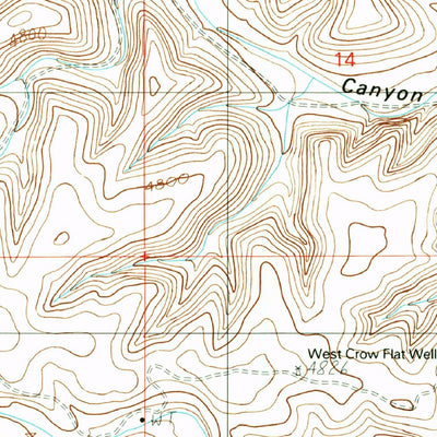 United States Geological Survey Skunk Canyon, NM (1988, 24000-Scale) digital map