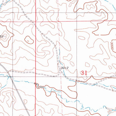 United States Geological Survey Skunk Creek, MT (1981, 24000-Scale) digital map