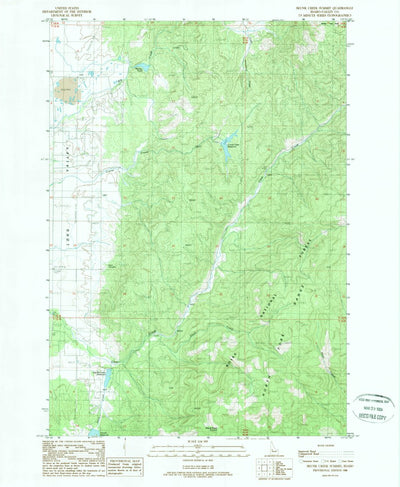 United States Geological Survey Skunk Creek Summit, ID (1988, 24000-Scale) digital map