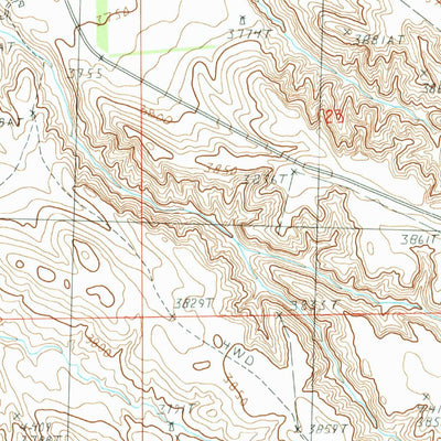 United States Geological Survey Skunk Lake NE, NE (1989, 24000-Scale) digital map
