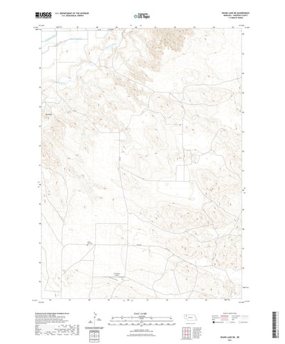 United States Geological Survey Skunk Lake NE, NE (2021, 24000-Scale) digital map
