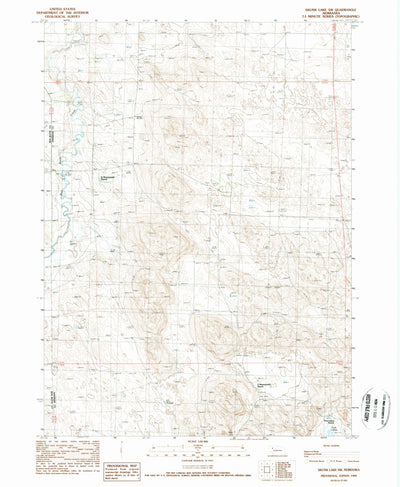 United States Geological Survey Skunk Lake SW, NE (1989, 24000-Scale) digital map