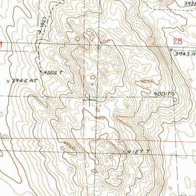 United States Geological Survey Skunk Lake SW, NE (1989, 24000-Scale) digital map