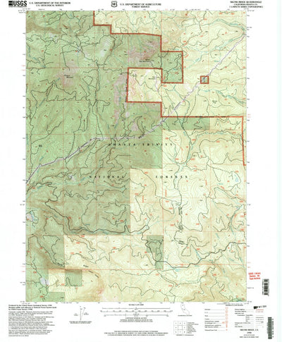 United States Geological Survey Skunk Ridge, CA (1998, 24000-Scale) digital map