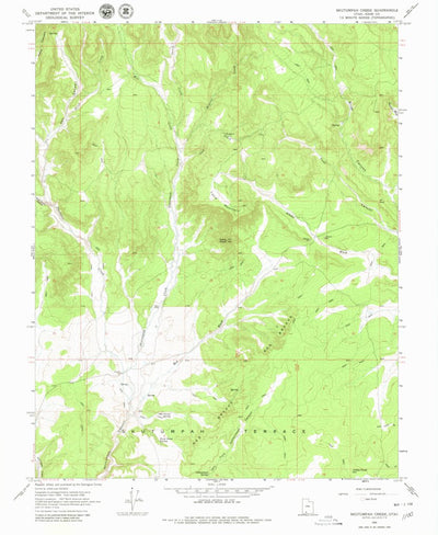 United States Geological Survey Skutumpah Creek, UT (1966, 24000-Scale) digital map