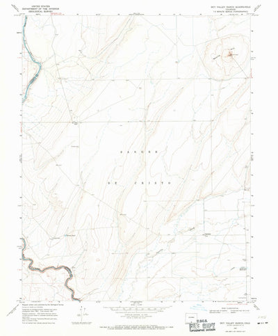 United States Geological Survey Sky Valley Ranch, CO (1967, 24000-Scale) digital map