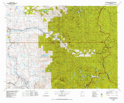 United States Geological Survey Skykomish River, WA (1975, 100000-Scale) digital map