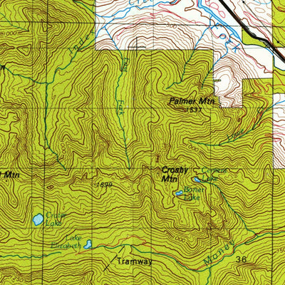 United States Geological Survey Skykomish River, WA (1975, 100000-Scale) digital map