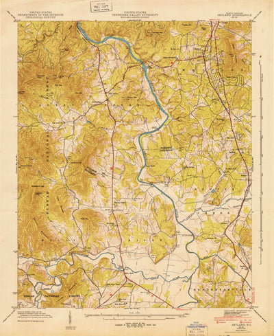 United States Geological Survey Skyland, NC (1943, 24000-Scale) digital map