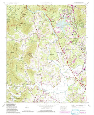 United States Geological Survey Skyland, NC (1965, 24000-Scale) digital map