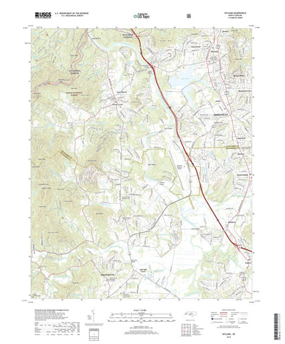 United States Geological Survey Skyland, NC (2019, 24000-Scale) digital map