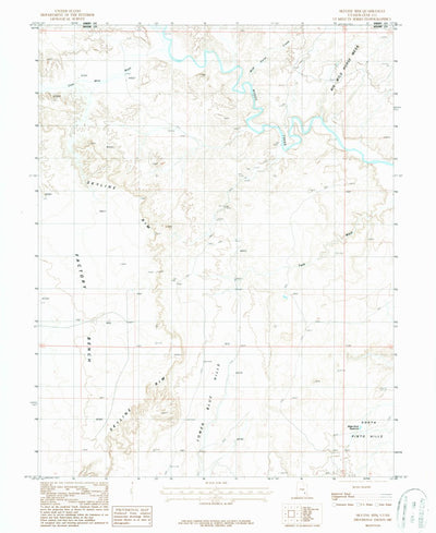 United States Geological Survey Skyline Rim, UT (1987, 24000-Scale) digital map