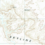 United States Geological Survey Skyline Rim, UT (1987, 24000-Scale) digital map
