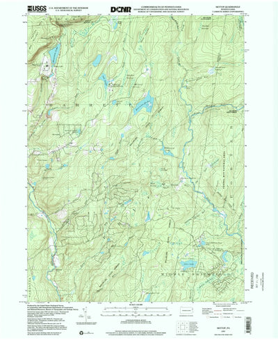 United States Geological Survey Skytop, PA (1997, 24000-Scale) digital map