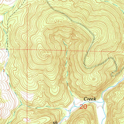 United States Geological Survey Slabtown Spring, MO (1954, 24000-Scale) digital map