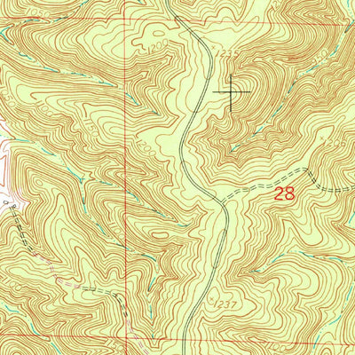 United States Geological Survey Slabtown Spring, MO (1954, 24000-Scale) digital map