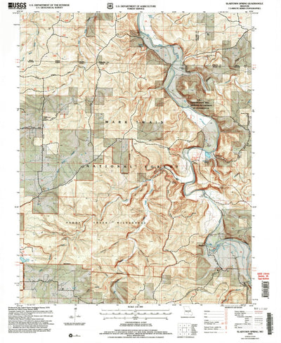 United States Geological Survey Slabtown Spring, MO (2004, 24000-Scale) digital map