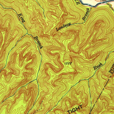 United States Geological Survey Slade, KY (1952, 24000-Scale) digital map